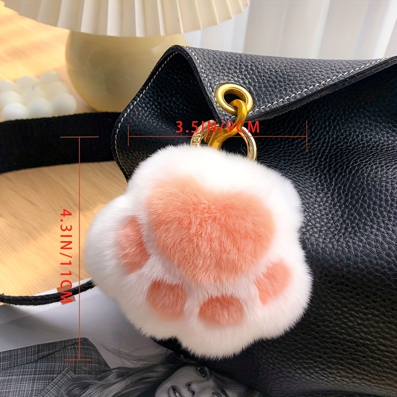 Adorable Korean Plush Pony Charm Zircon Rabbit Fur Unicorn Bag