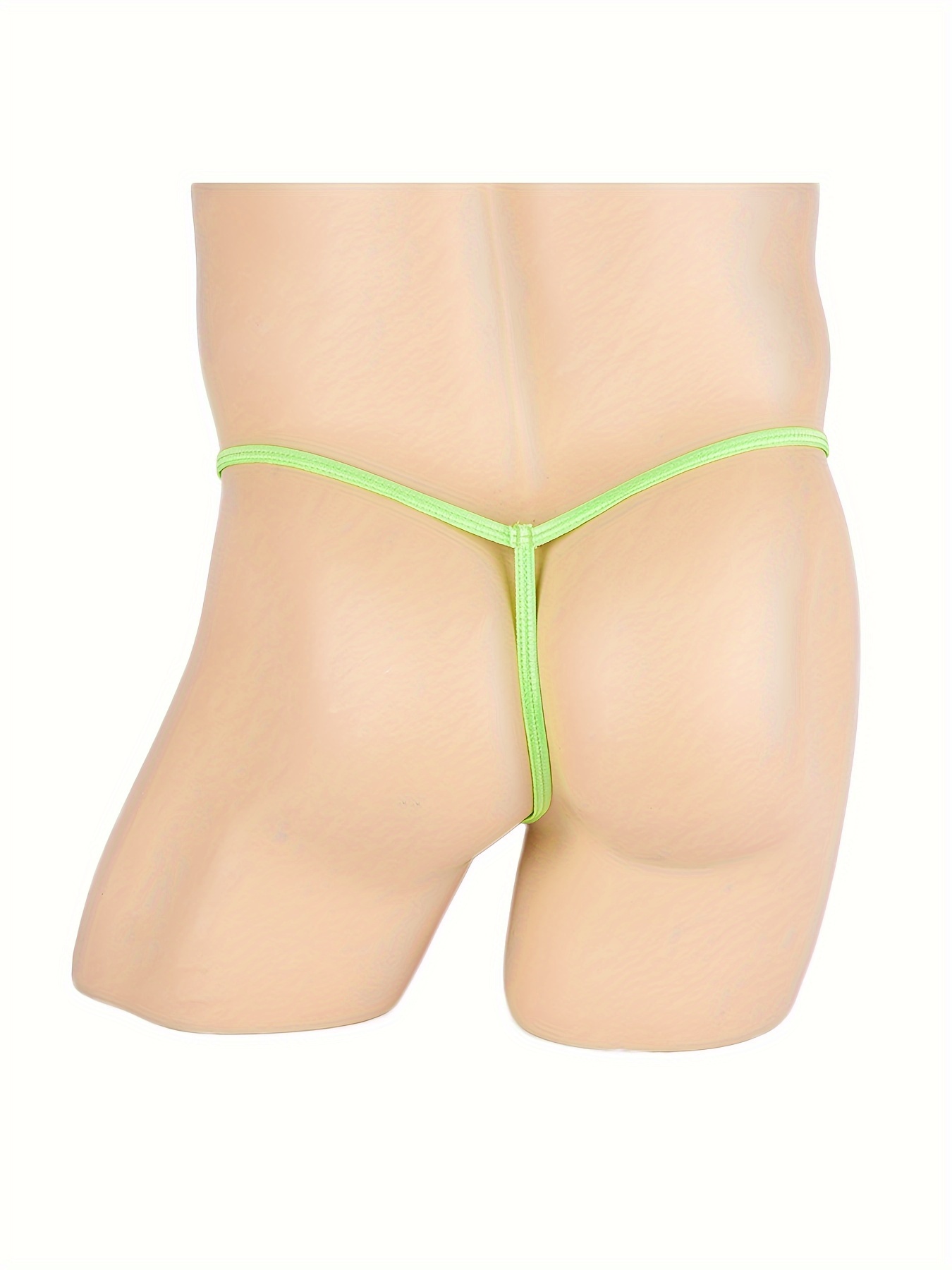 MENS OPEN FRONT Hole T-back Lingerie Crotchless G-string Thong