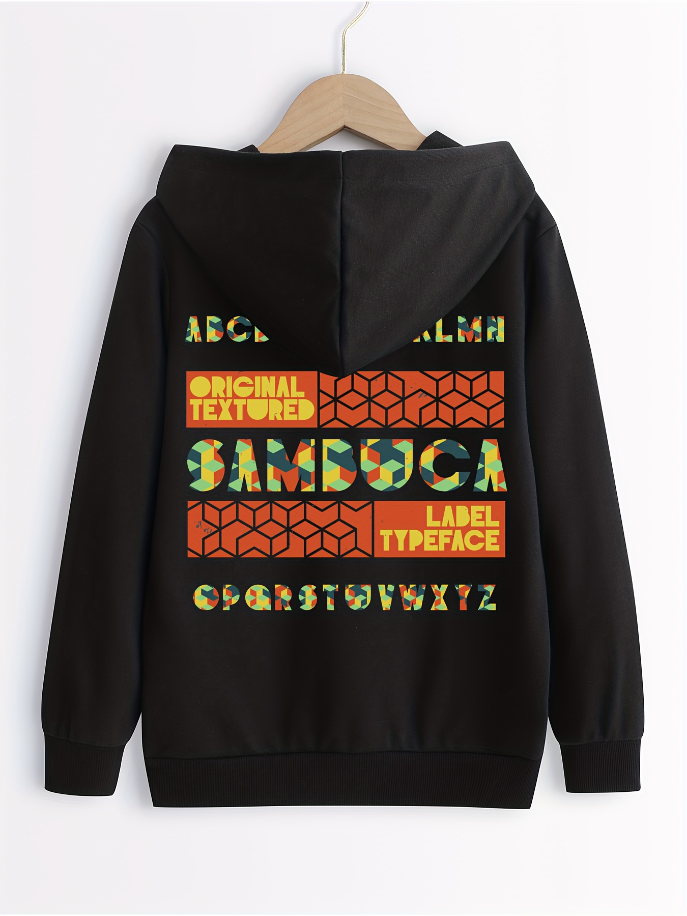 Sudaderas Con Capucha De Manga Larga Con Estampado De Eslogan De