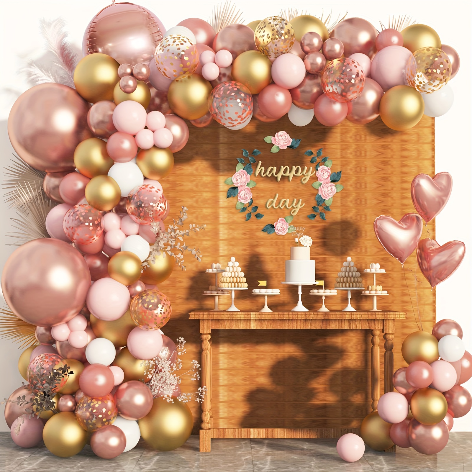 Balloon Arch - Kit de Décoration' arche de ballon rose pastel et