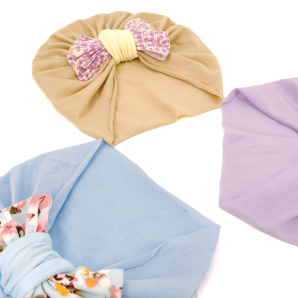 Turbante Estampado Floral Anudado Lazo Ideal Bebés Niñas - Temu