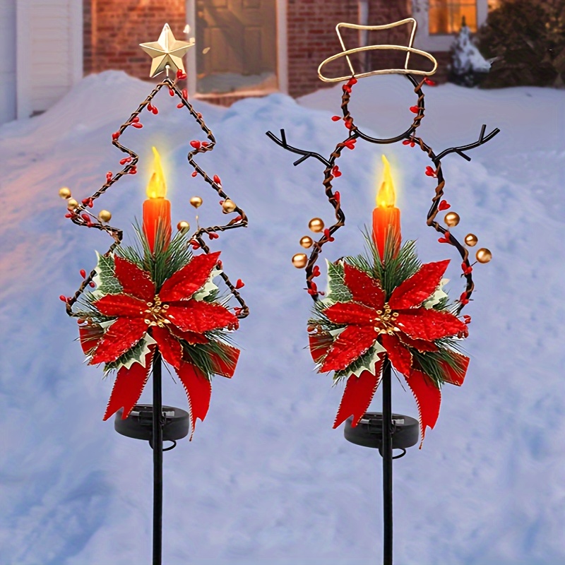 Outdoor LED Holiday Lanterns, Set of 2