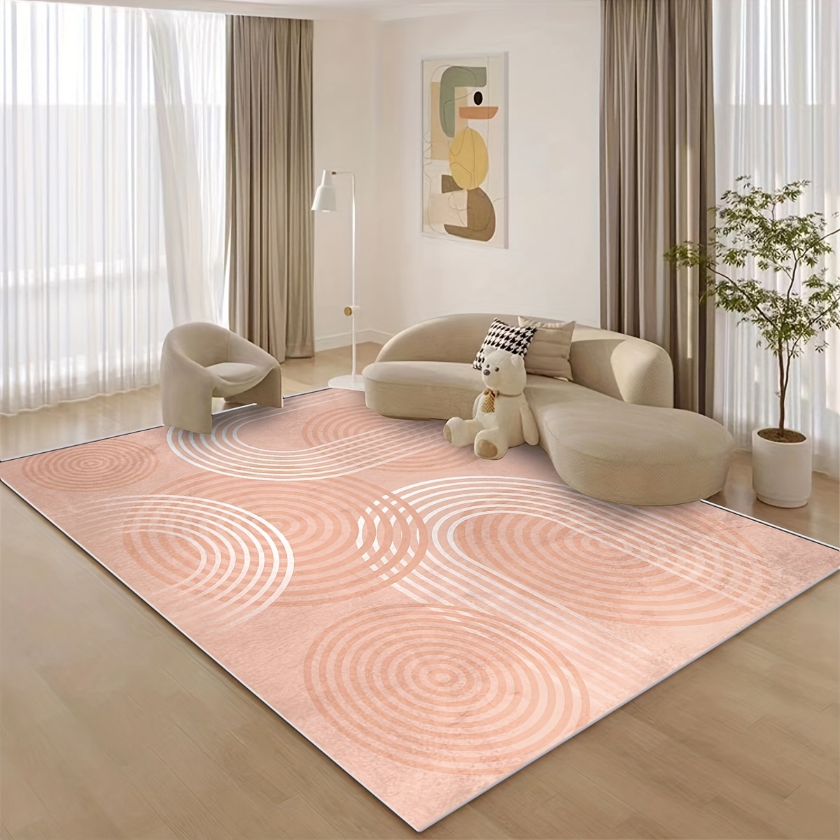 Moderne Geometrische Teppiche Wohnzimmer: Niedrigflor - Temu