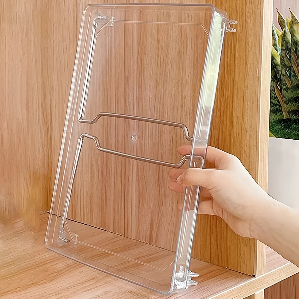 Desktop Transparent Folding Shelf Desktop Foldable Storage - Temu