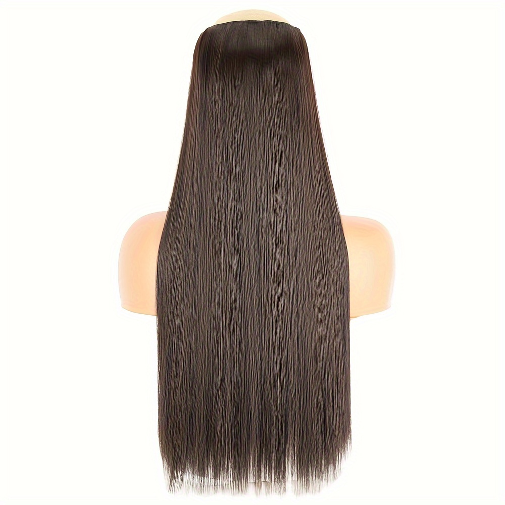 Leeons 16 colors 16 clips Long Straight Synthetic Hair Extensions Clips in  High Temperature Fiber Black Brown Hairpiece - Price history & Review, AliExpress Seller - Leeons Hair Product Store