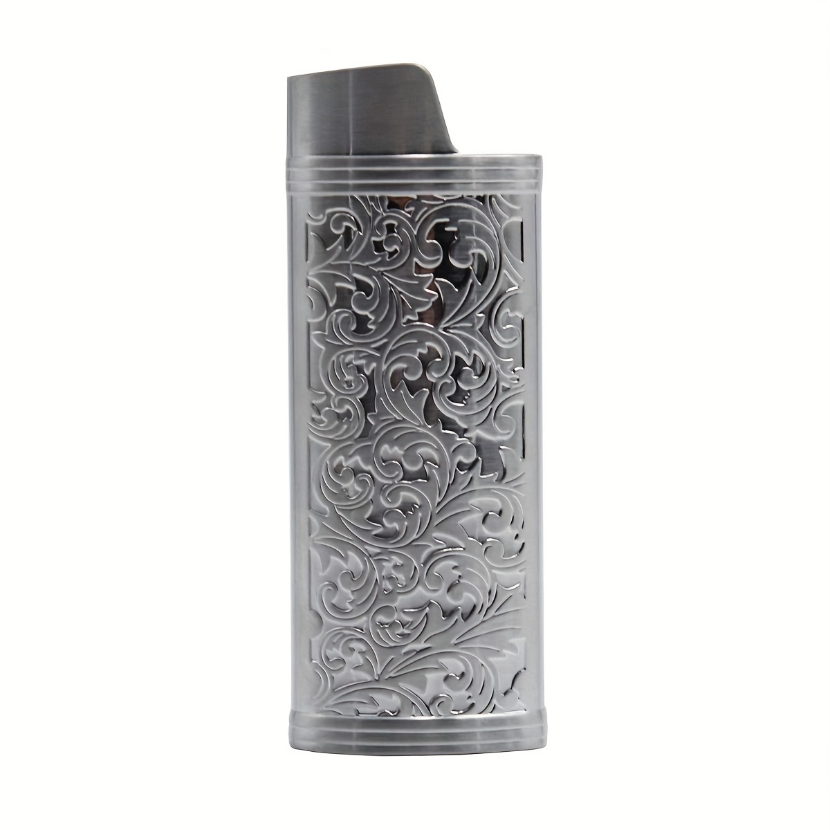 Vintage Floral Print Metal Lighter Case Compatible With Bic J6 Full Size  Lighter, Stylish And Durable Lighter Case - Temu