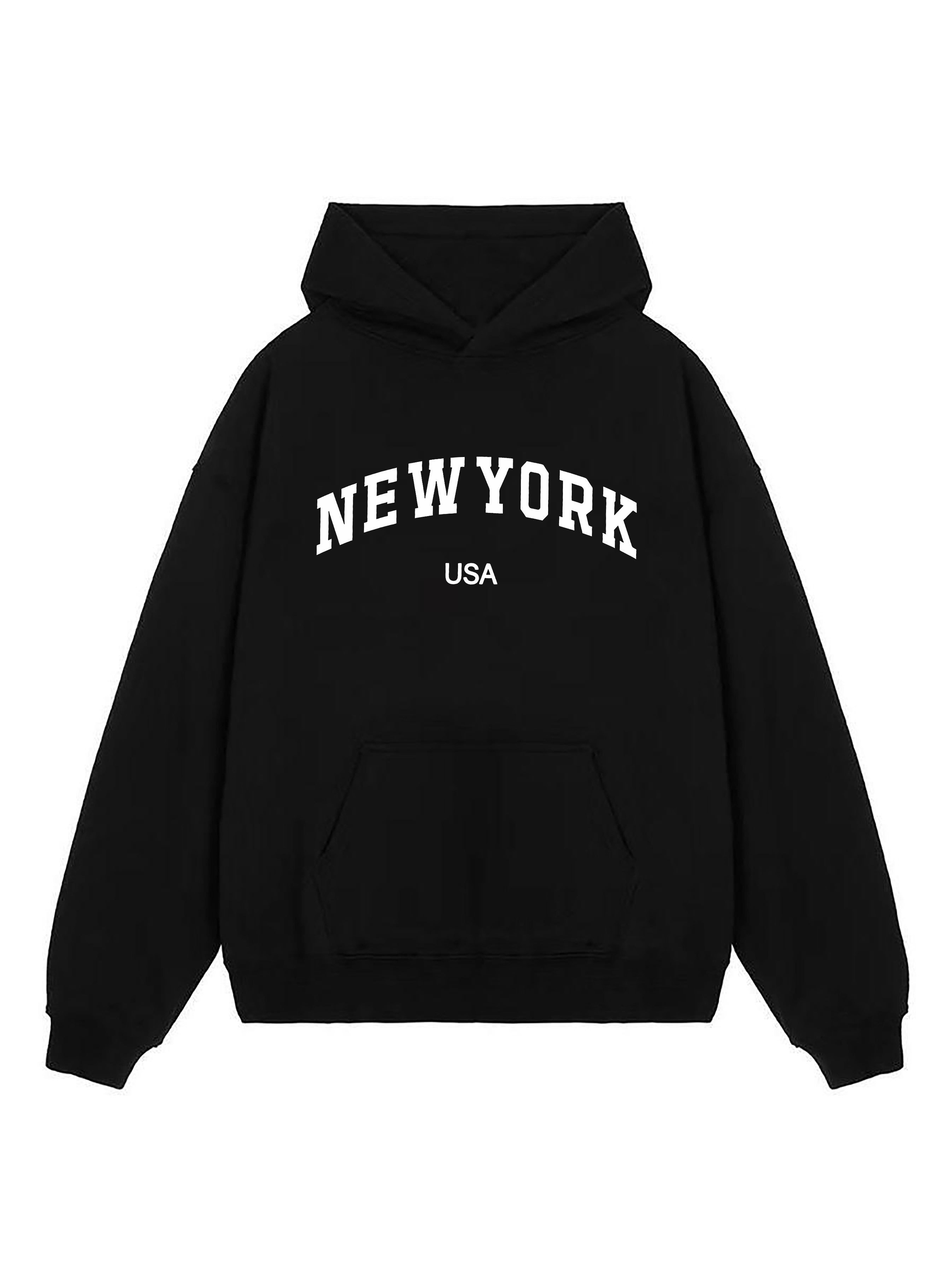 Regular Fit Hoodie - Black/New York - Men