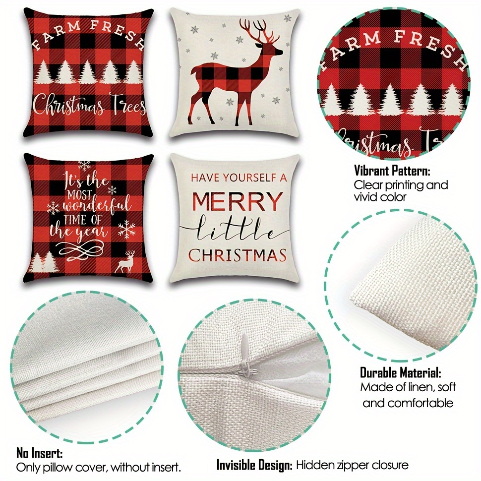 HAVE YOURSELF A MERRY LITTLE CHRISTMAS - THROW PILLOW WITH INSERT