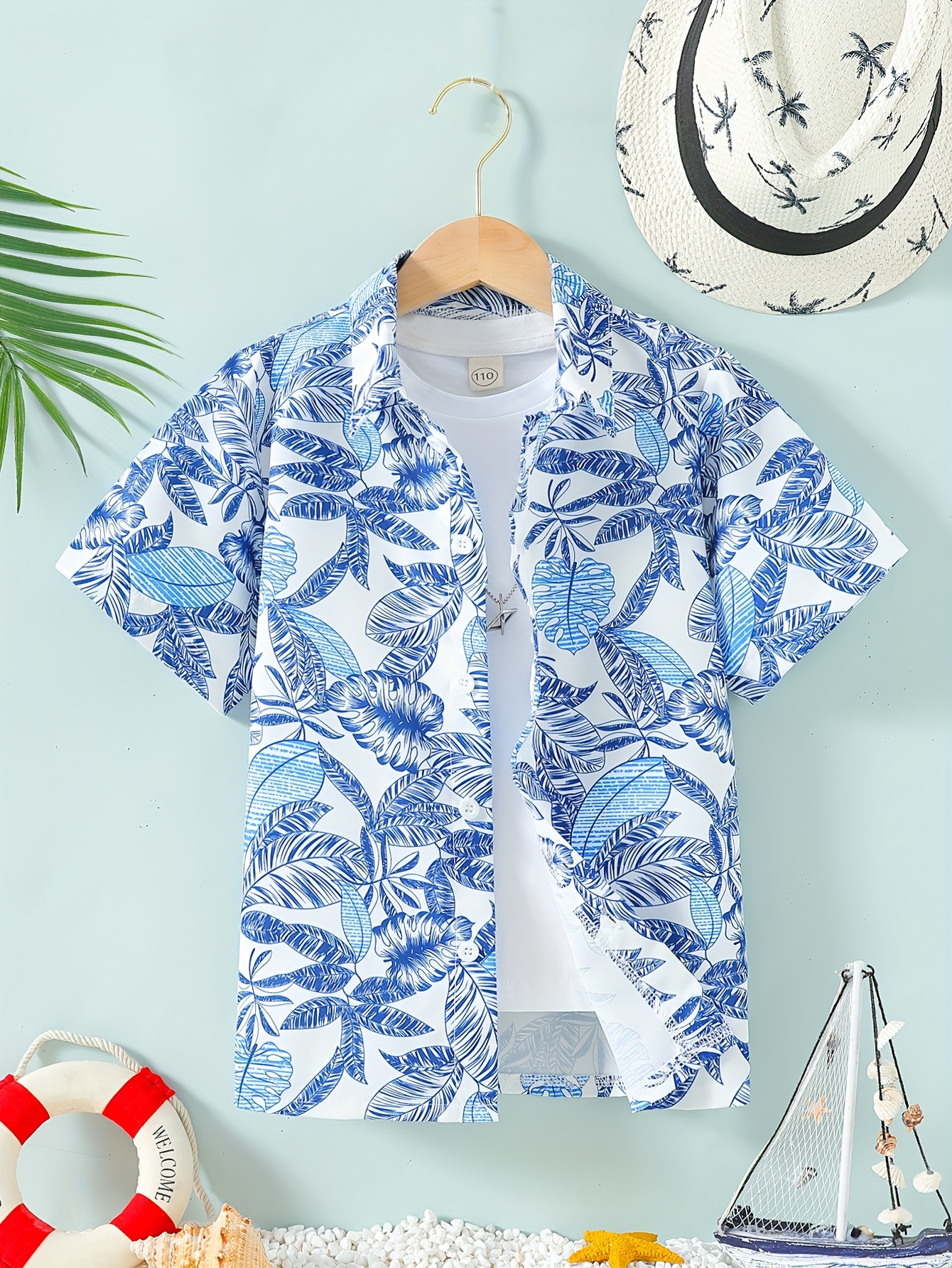 Camisa hawaiana niña hot sale