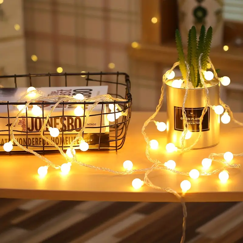 globe string lights battery powered led fairy light for indoor and outdoor party wedding garden tree for halloween christmas new year decoration for outdoor camping hiking details 3