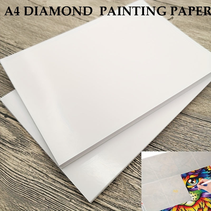 50pcs Pack Diamond Painting Paper,double-sided Non-stick Painting Cover  Replacement 5d Diamond Painting Accessories Tool