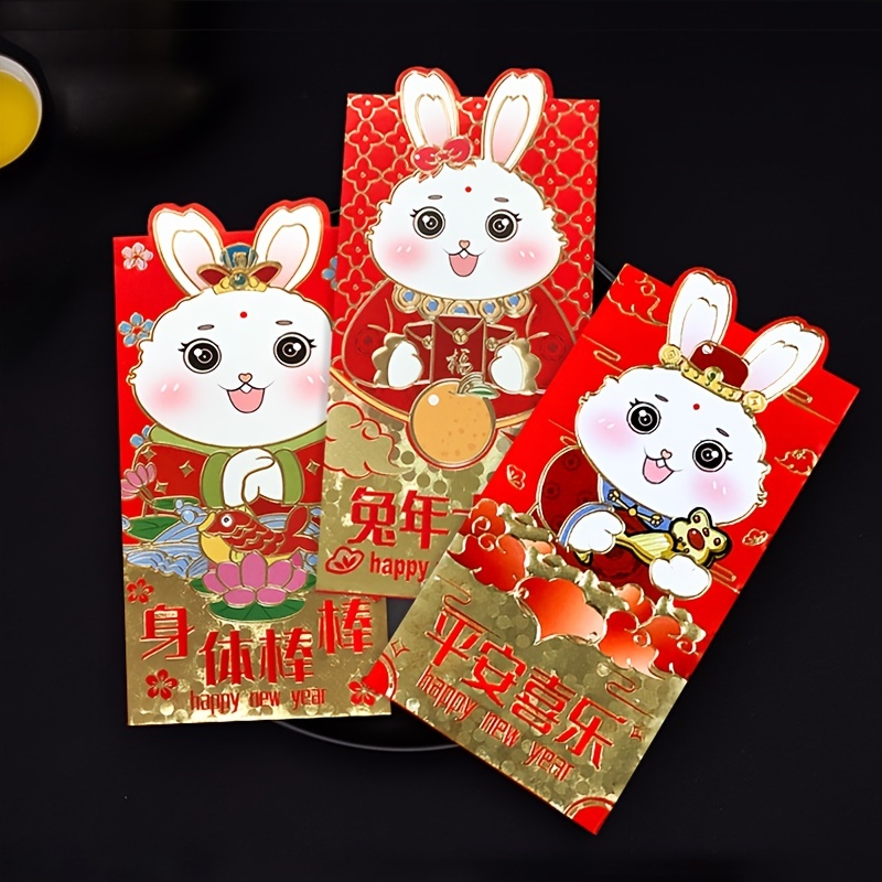 Chinese New Year Rabbit Red Envelope for Wedding Party Bunny Packet  Envelopes