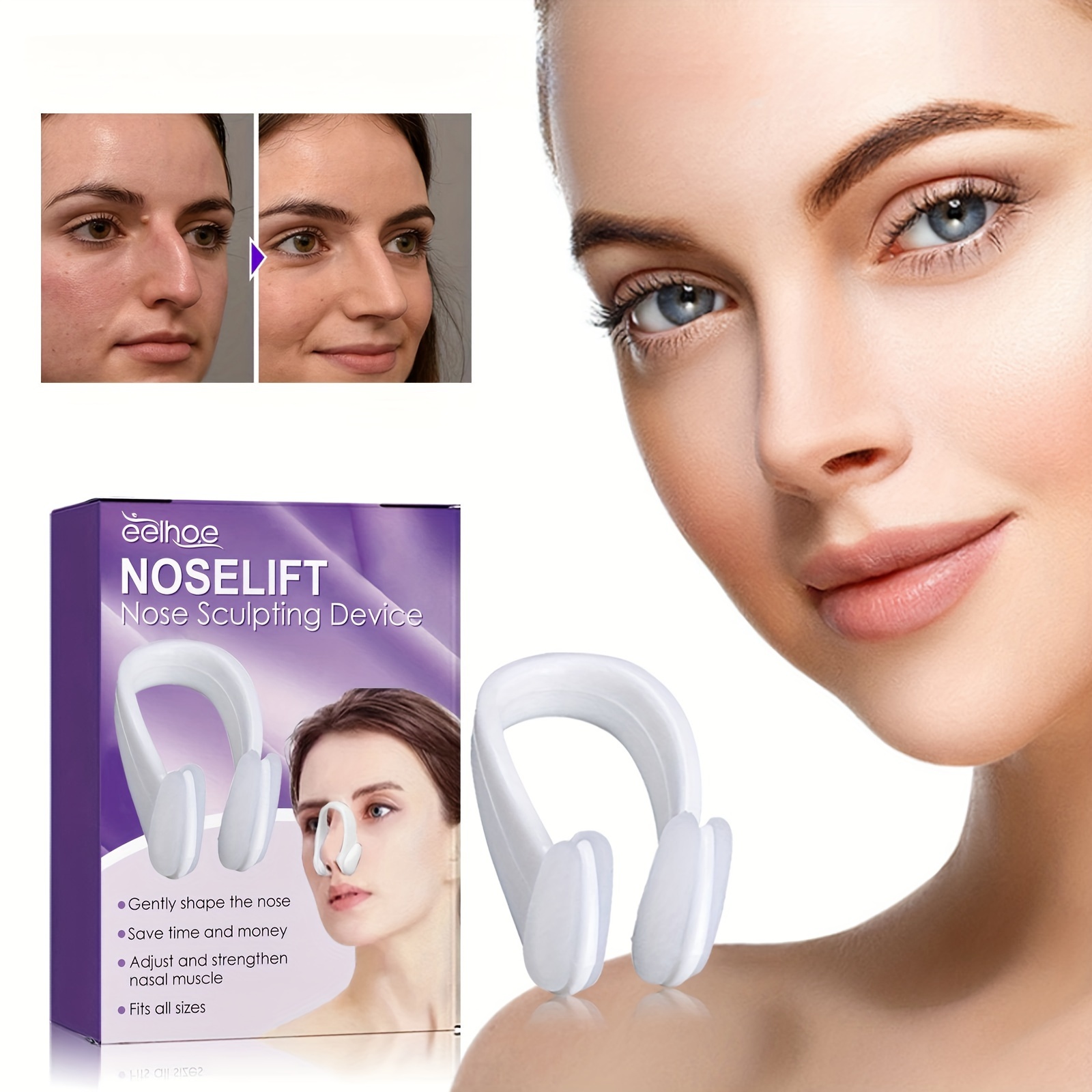 6pcs/set Beauty Nose Up Lifting Bridge Shaper Nose Clip Nose Bridge  Straightening Nose Curler Massage Tool Nose Shaping Clip - AliExpress