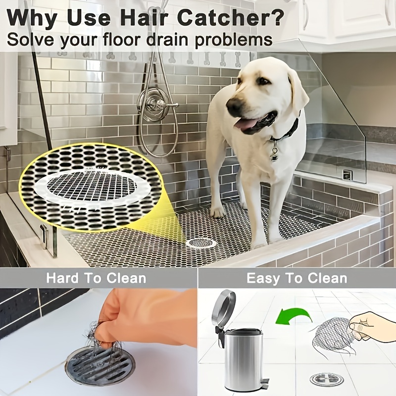 Hair Catcher Shower Drain Cover Hair Sink Filter Drain - Temu
