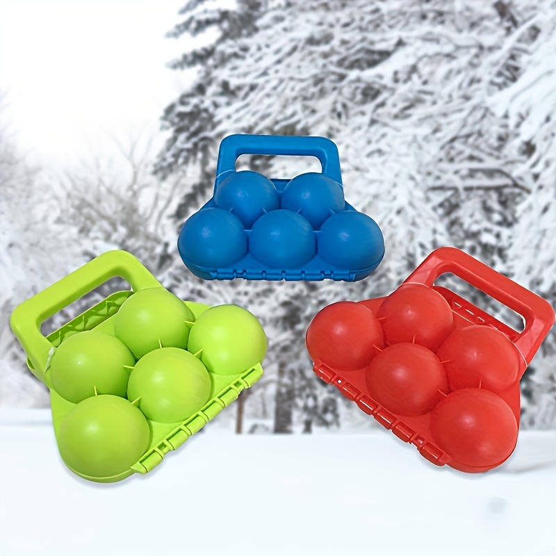 TureClos 3pcsSnowball Making Toys Santa Claus Snowball Clip Snow Toys for Kids  Winter Outdoor Snowball Fight Snow Games 