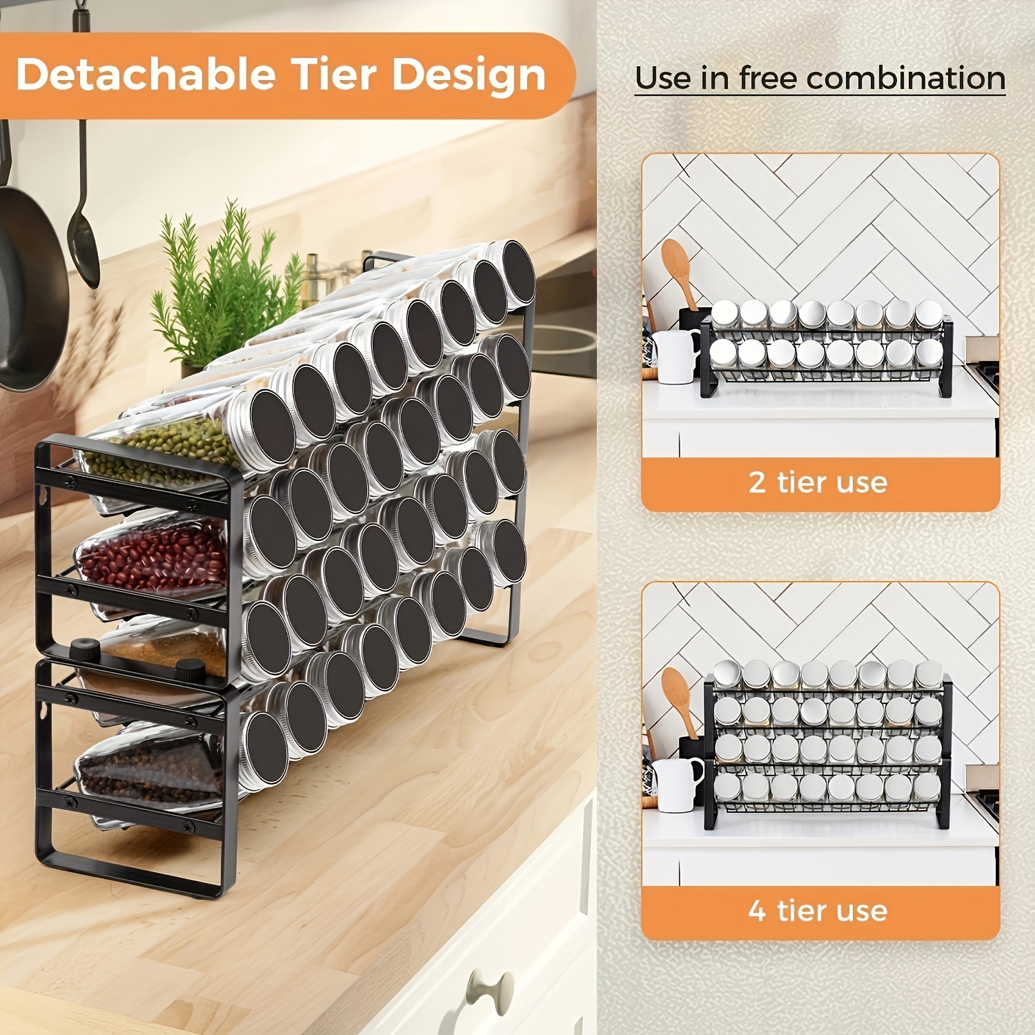 Spice Rack Organizer Spice Bottle Storage Rack Spice Rack Temu