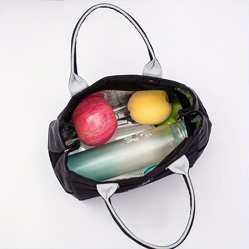 Insulated Lunch Box Bag with Cup Holder, Waterproof Aluminum Foil