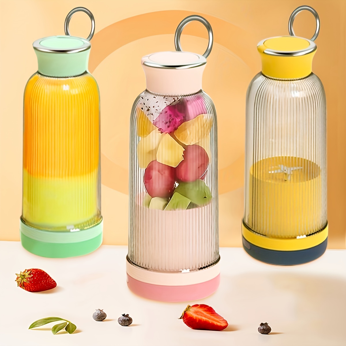 RPTrend Plastic Travel Juicer for Fruits and Vegetables, Fruit