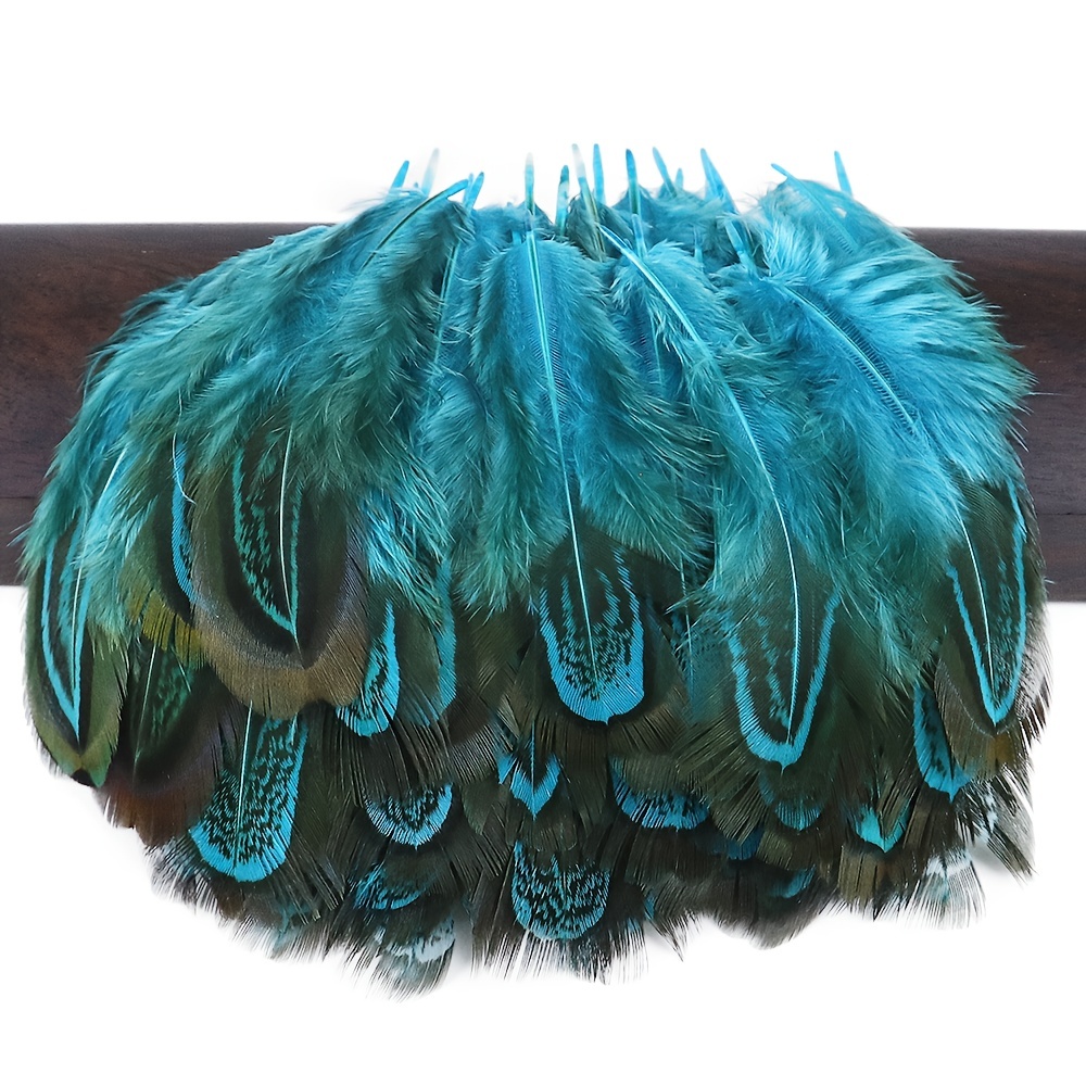 Set de plumas azules para manualidades