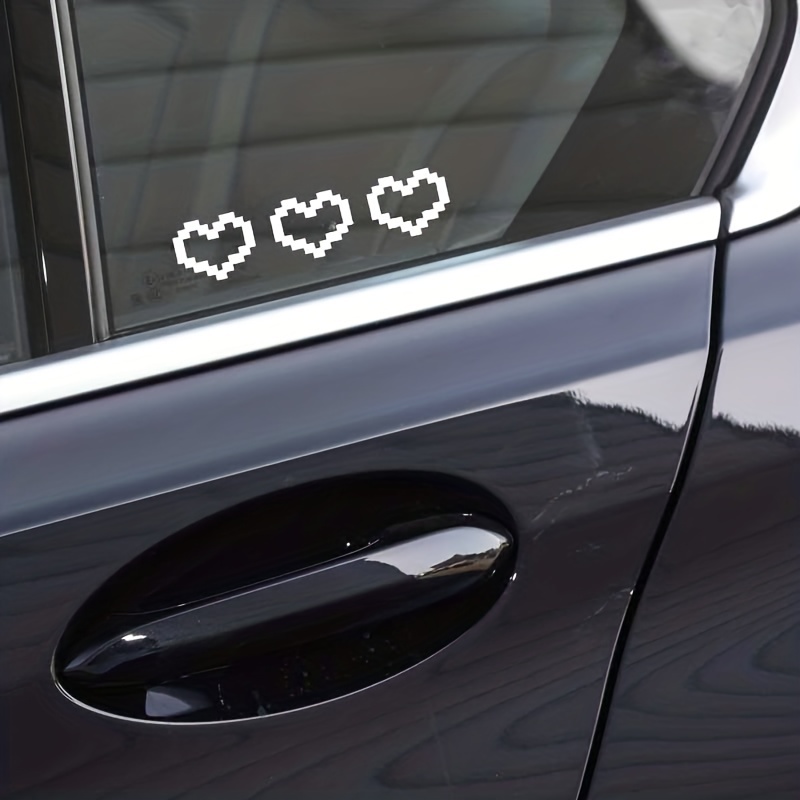 Mosaic Heart Love Car Stickers Car Window Decor Waterproof - Temu