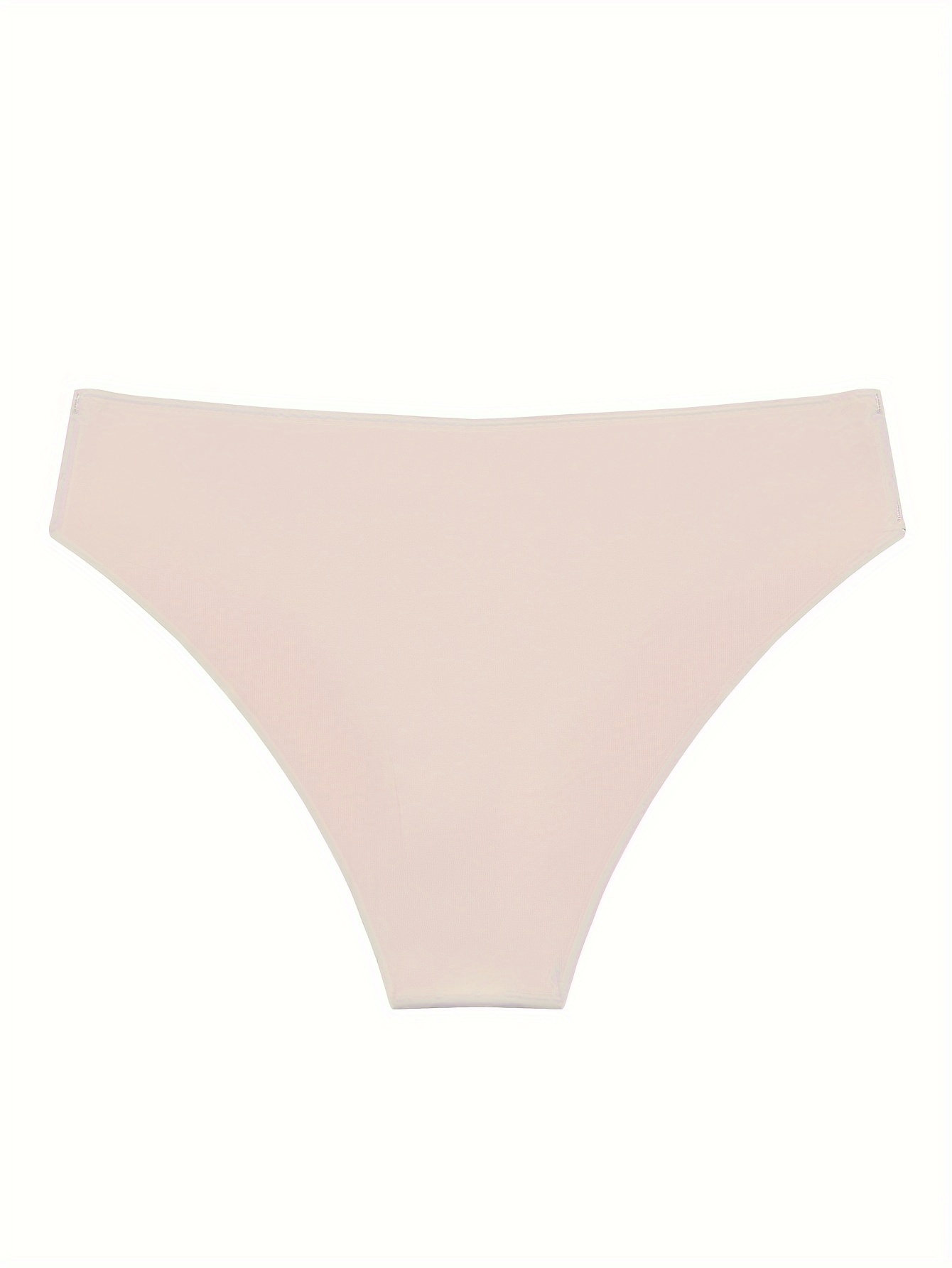 Sexy Panties Plain Low Waisted Seamless Intimates Briefs - Temu