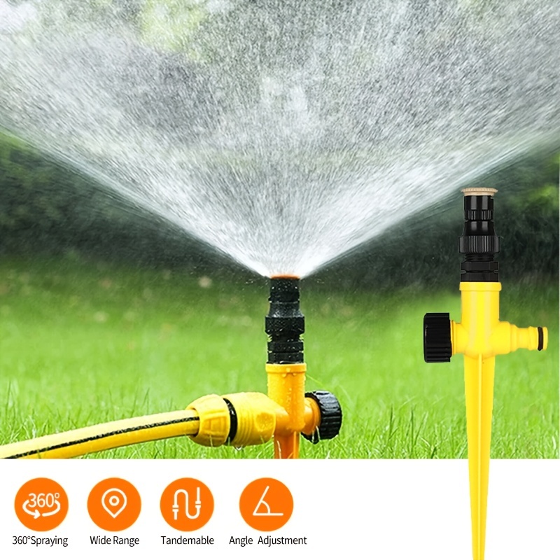 1pc Garden Sprinkler 360 Rotation Irrigation Watering System for Lawn Farm Greenhouse