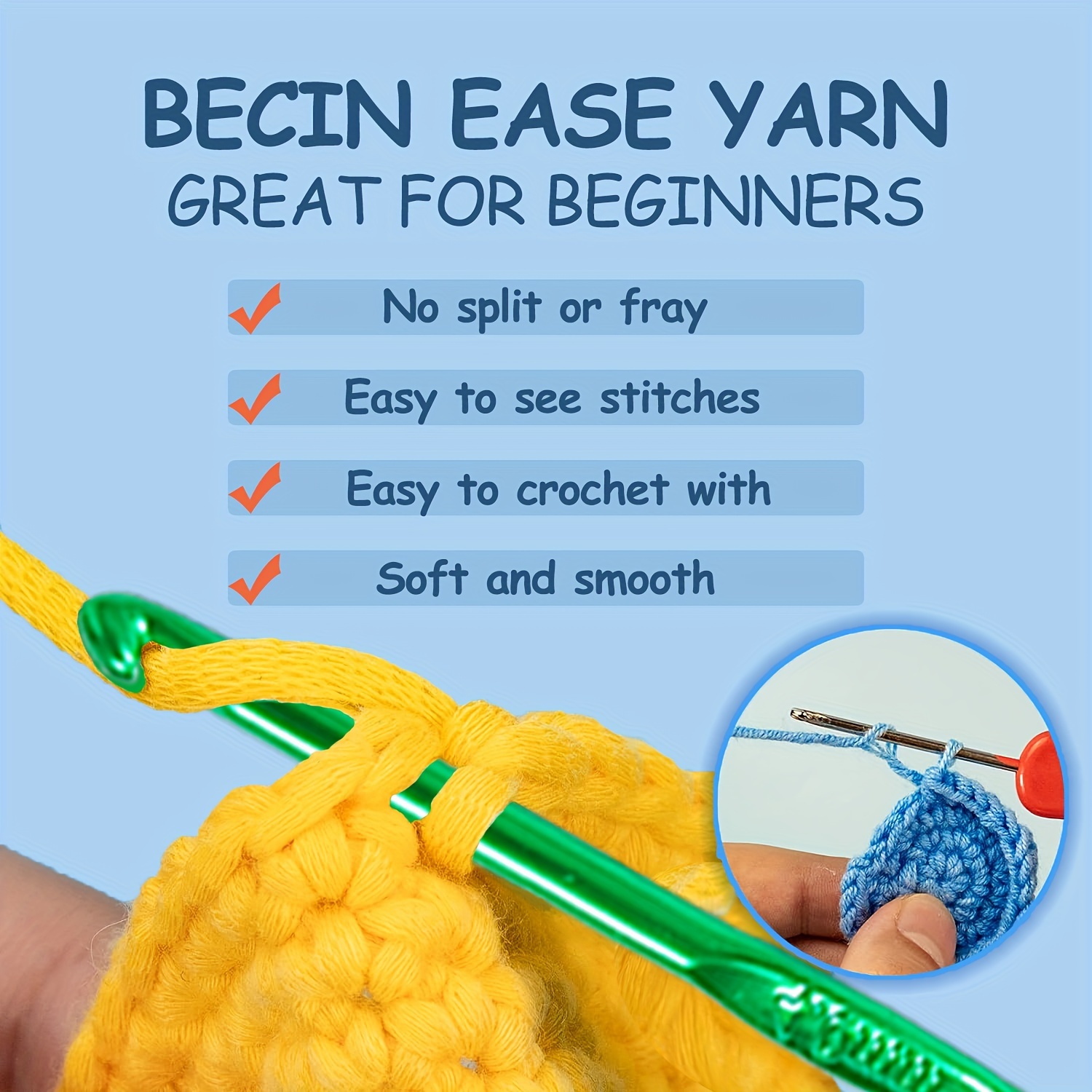 Beginner Crochet Kits White Rabbit (big Size) Easy Peasy - Temu