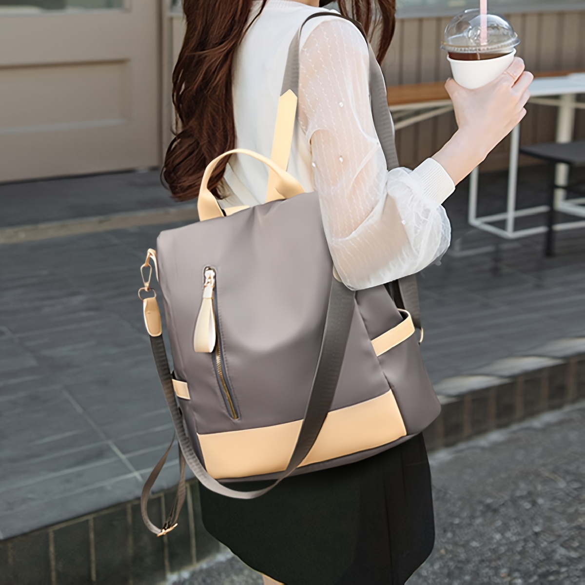 Anti Theft Backpack Purse Convertible Strap