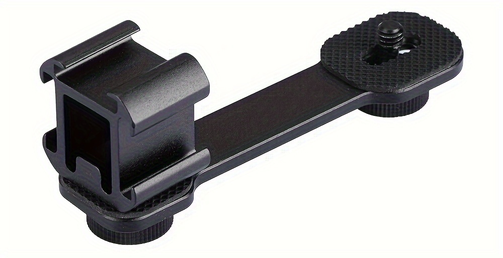 Triple Cold Shoe Gimbal Microphone Mount Extenstion Bar - Temu