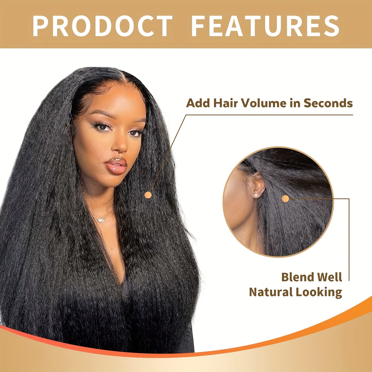 Natural Black Yaki Straight Clip in Hair Extensions For - Temu