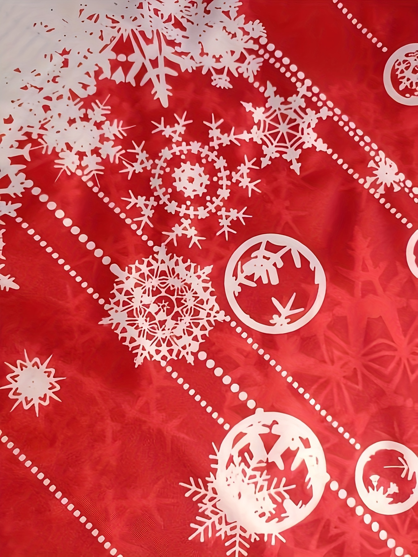 Plus Size Christmas Outfits Set Women's Plus Snowflake Print