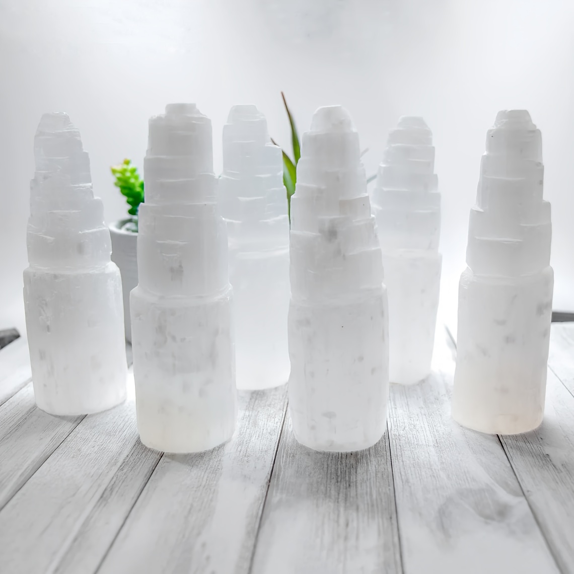

1pc Bulk Selenite Sky Towers Large Skyscrapers Selenite Protection Cleansing Reiki Chakra Special Upscale Home Decor Jewelry Ornament