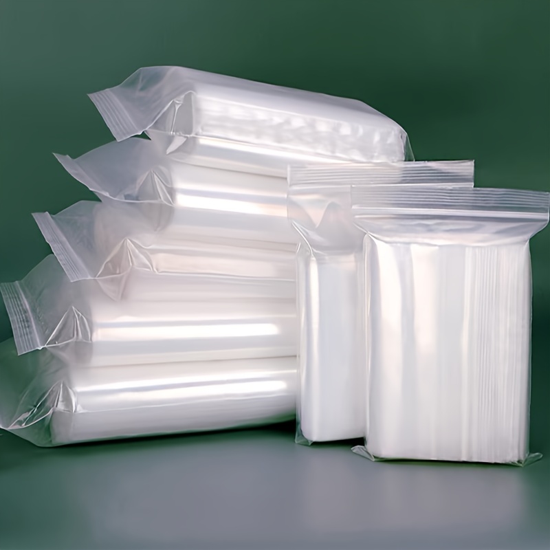 100 Sacchetti In Plastica Trasparente Cerniera Richiudibili - Temu