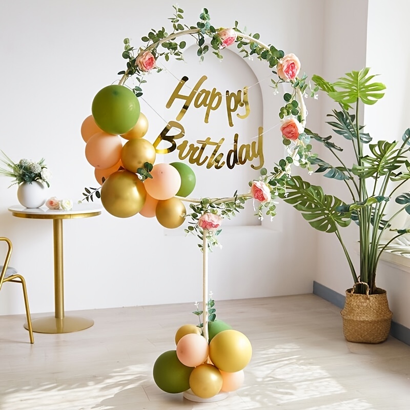 aro para decoraciones desarmable para globos, telas y flores color oro de  2mts de alto : : Productos Handmade