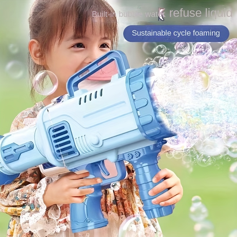 Automatic Bubble Machine: Kids' Fun Handheld Multi-hole Bubble Gun ...