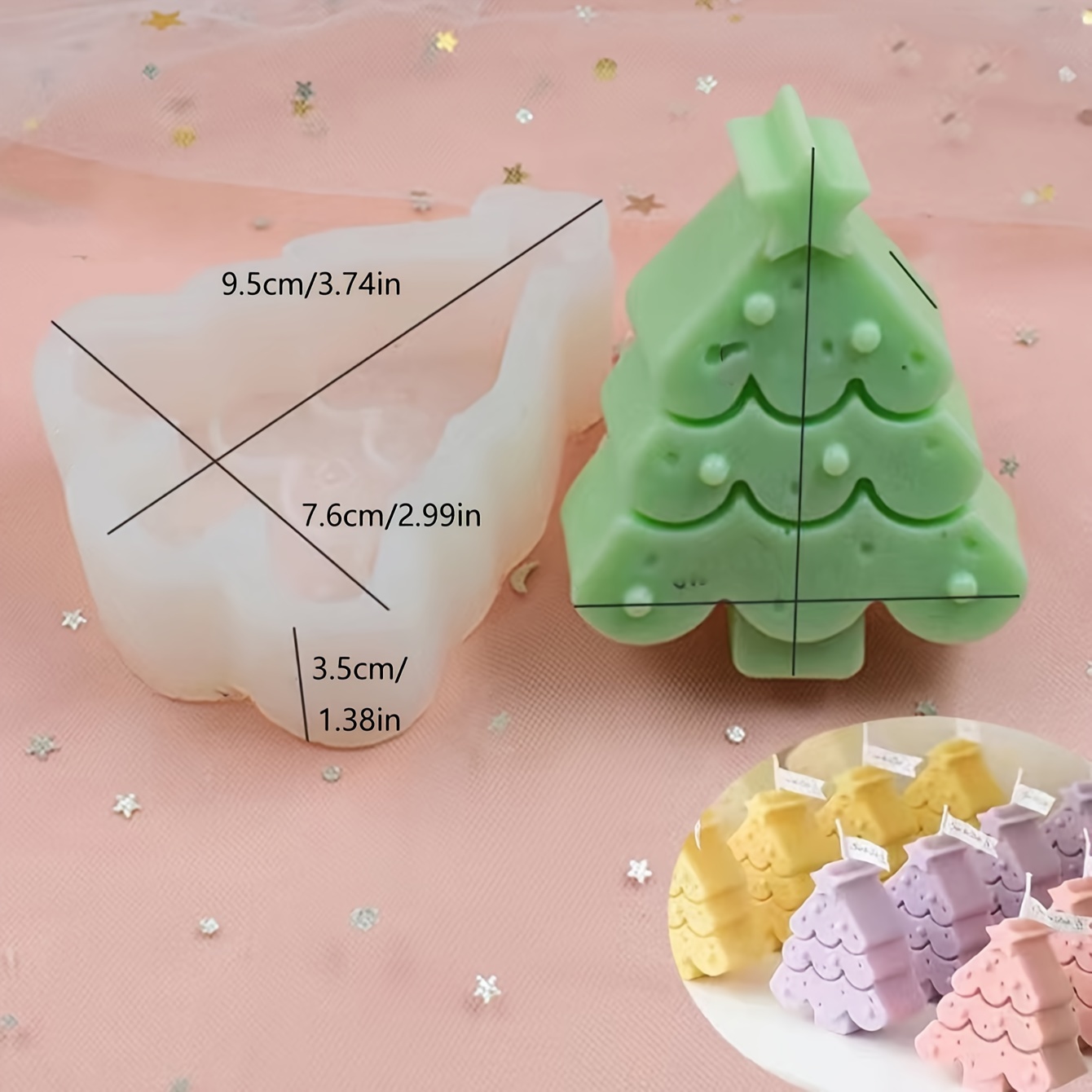 Christmas Tree Silicone Mold Christmas Decoration Ornament - Temu