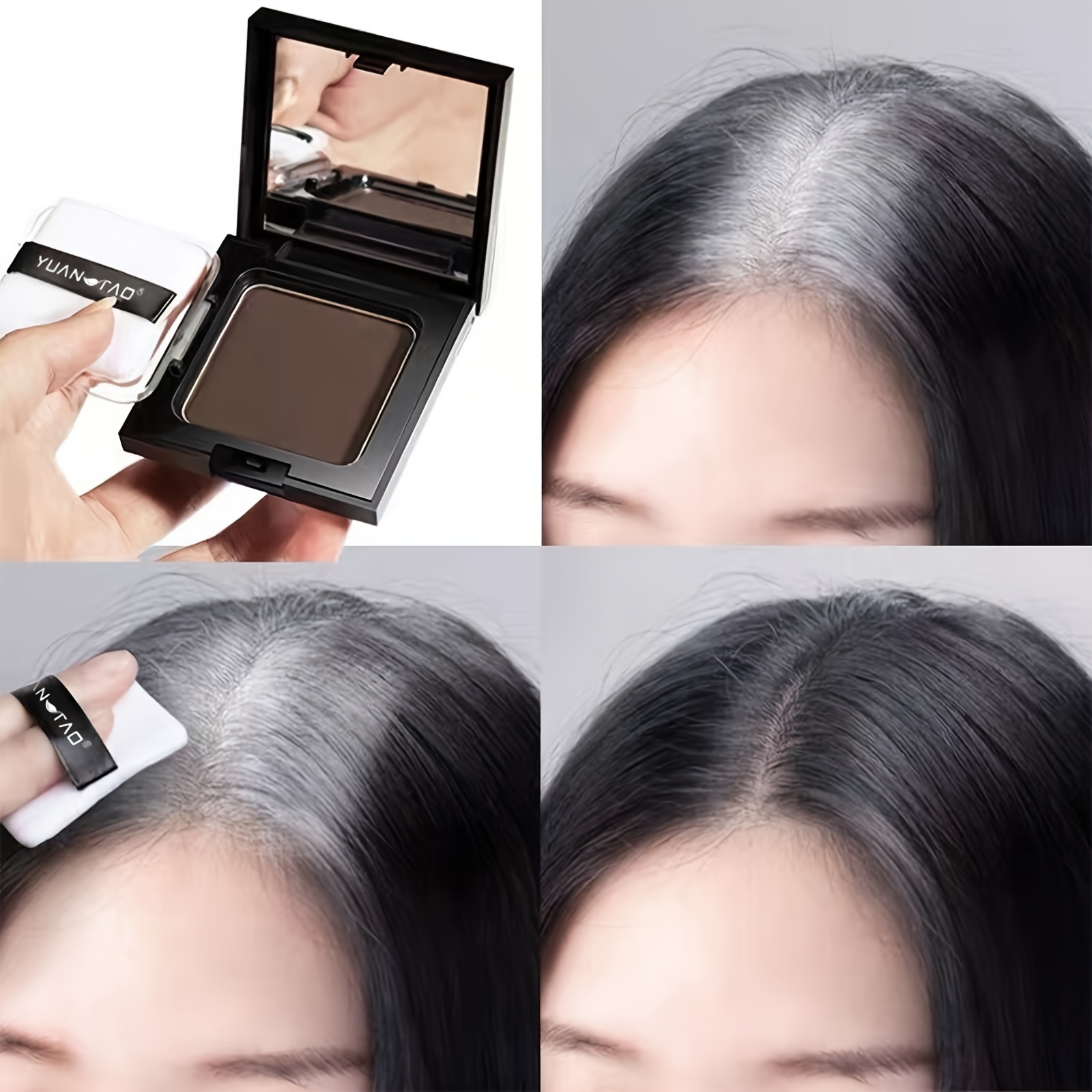 

One-time Hair Shadow Powder - Instantly Cover Gray Hair And Modify Hairline - Quick And Easy Hair Dye Hair Shadow Fiber