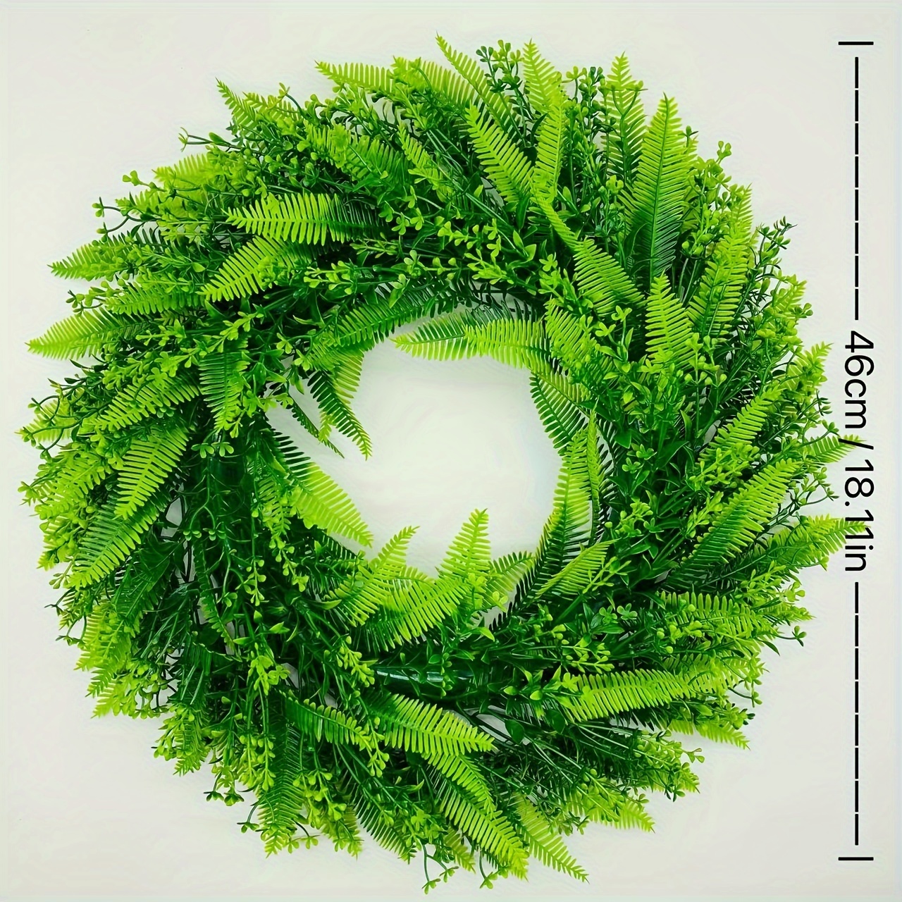 Small Green Eucalyptus Leaf Simulation Wreath, Outdoor Decoration Scene  Layout, Christmas Wreath Door Hanging Decorations, Festive Display Window  Props Wedding Wall Windows Home Decorations - Temu