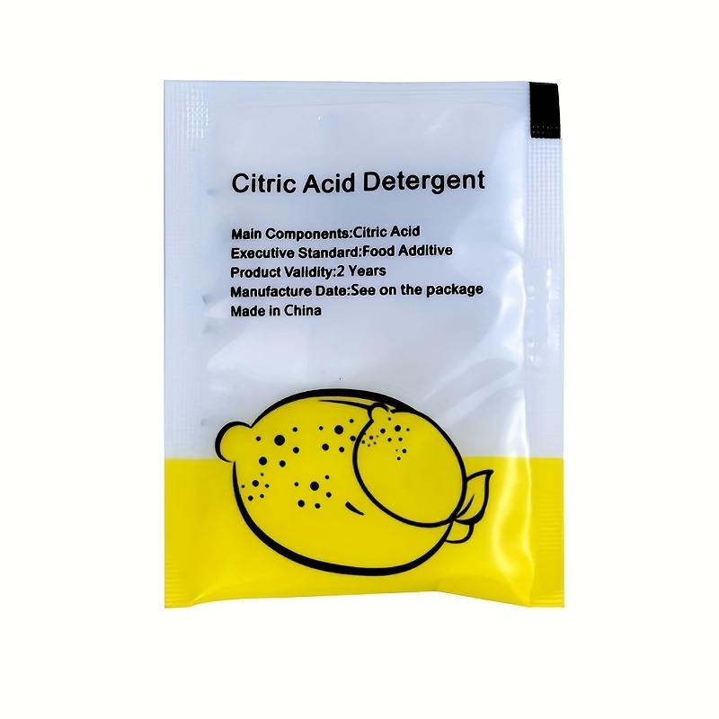 10g/pack Citric Acid Detergent Inner Container Cleaner Teapot Cleaning Food Grade Household Strong Scale Remover, Infant Boy's, Size: 9, 2pc