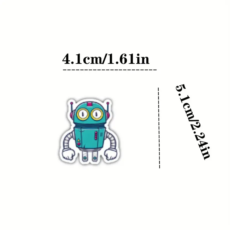 Robot Stickers The Toy Robot Stickers For Laptop And Water - Temu