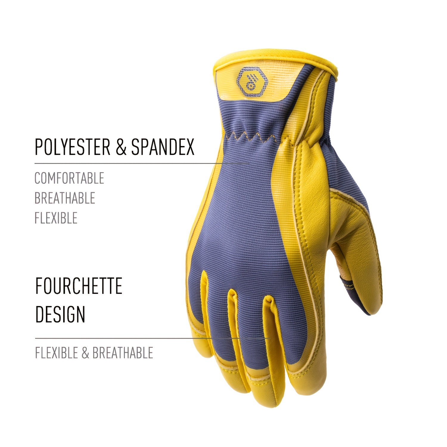 Leather Work Gloves for Men Women Safety Work Gloves Mechanic