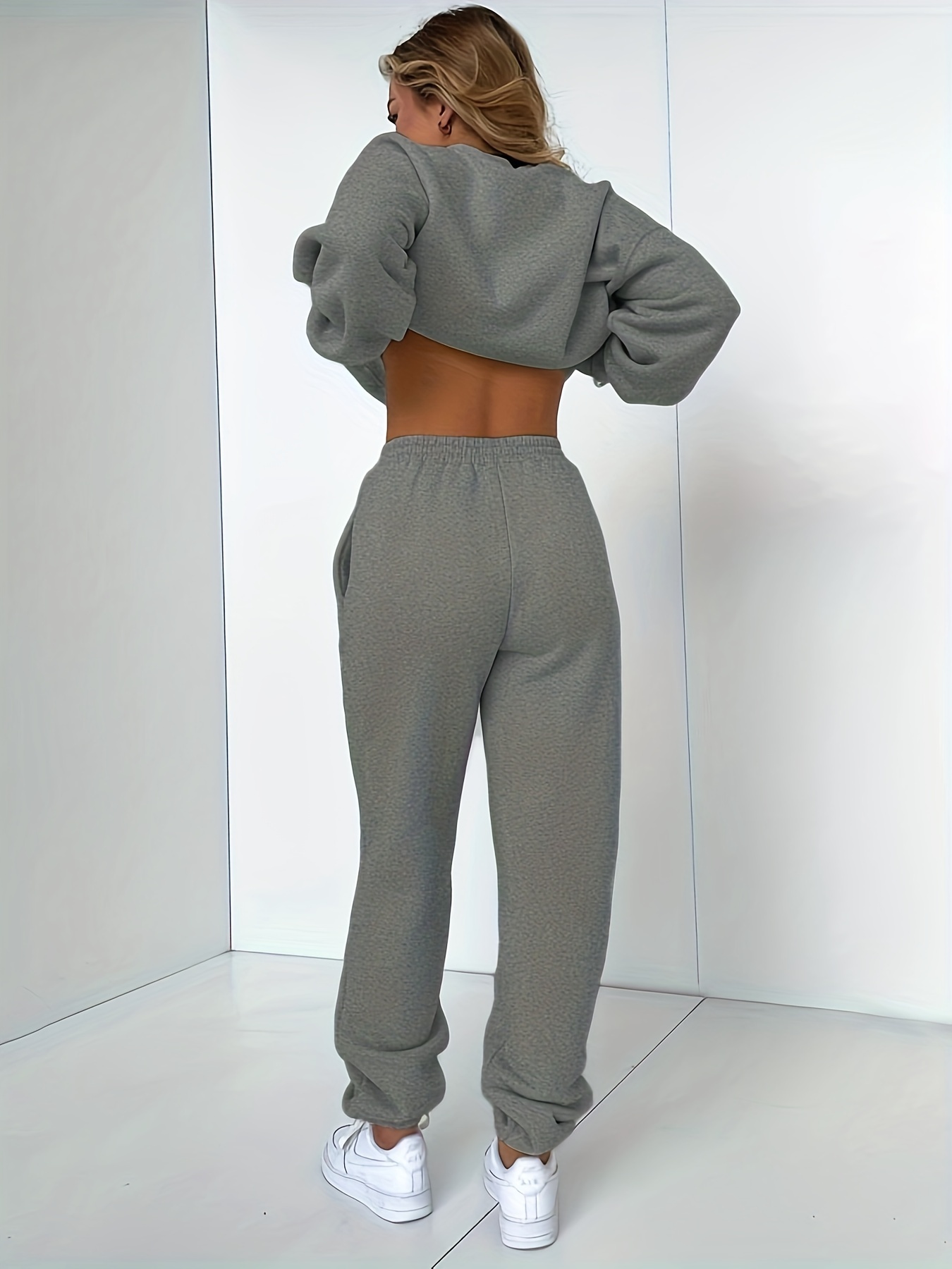 CREWNECK & JOGGER SET for Men & Women in Solid Color – LusionWear
