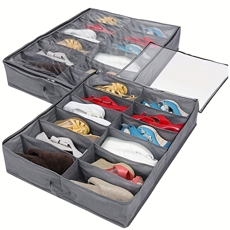 1pc Caja Almacenamiento Zapatos Transparente Organizador - Temu
