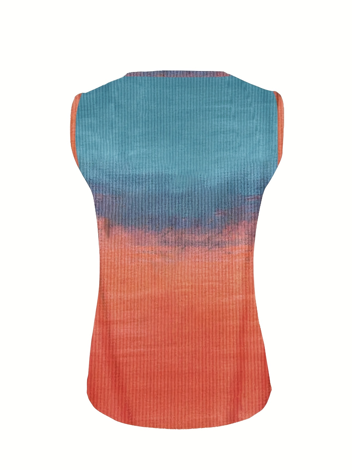 Graphic Print Tank Top V Neck Sleeveless