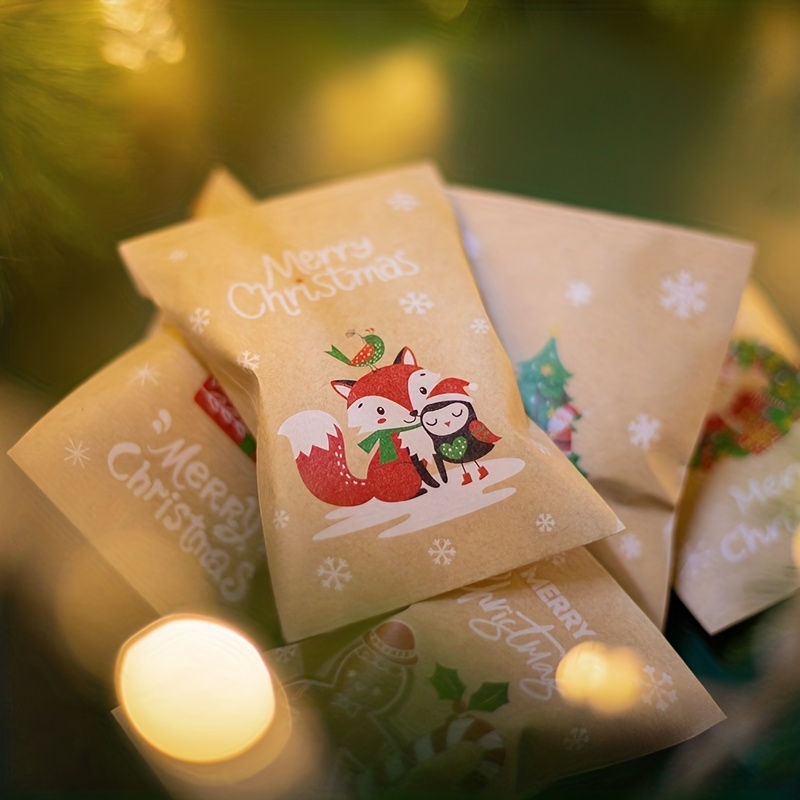 Cross border New Retro Christmas Kraft Paper Packaging Paper - Temu