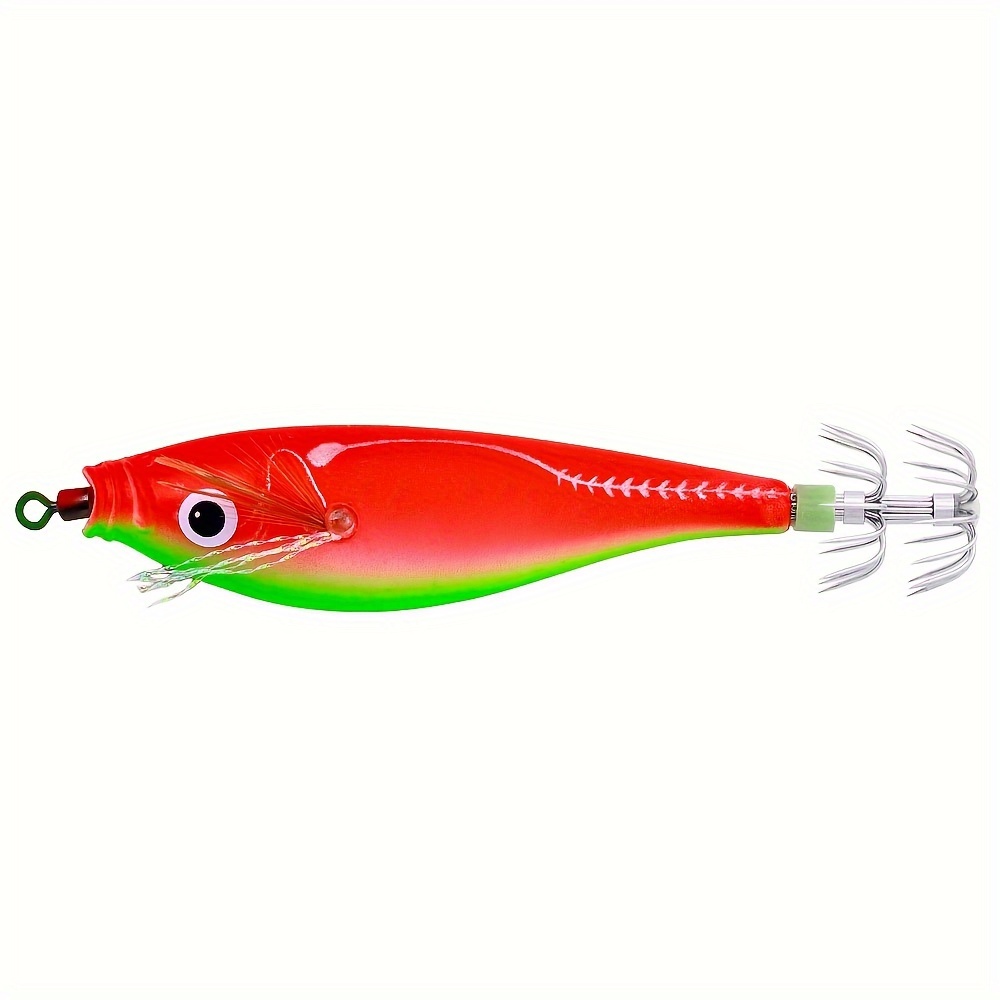 Horizontal Squid Jigs Artificial Squid Hook Jigging Baits - Temu