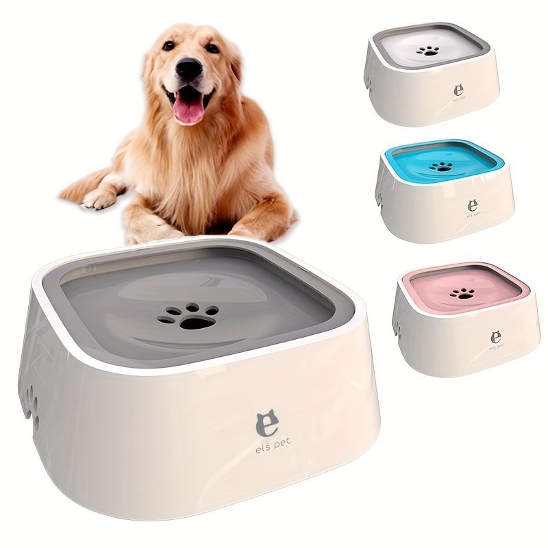 Stainless Steel Dog Floating Bowl No Spill Anti splash Dog - Temu