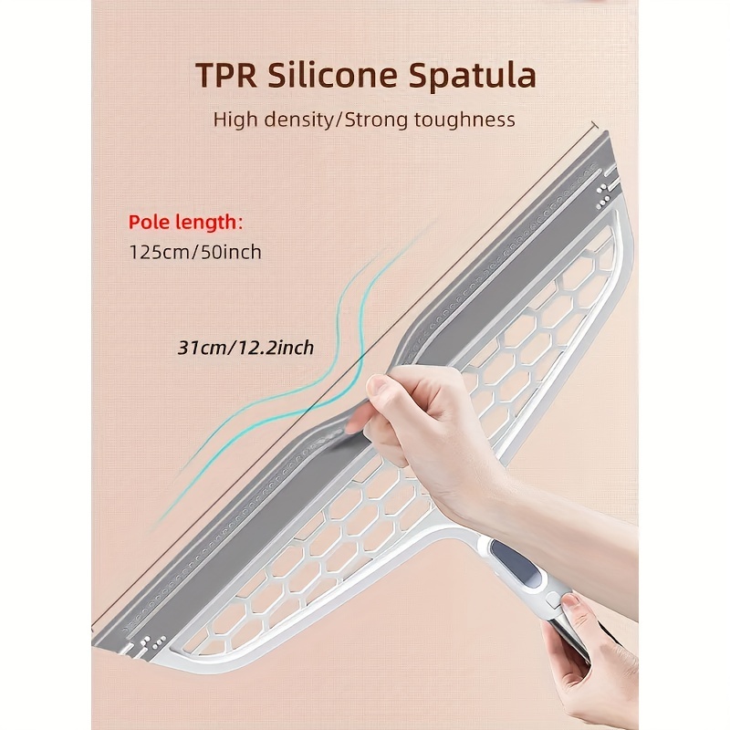 Magic Silicone Broom Lengthen Floor Cleaning Squeegee Pet Hair Dust Brooms  Bathroom Floor Wiper Household Cleaning Tools - Temu