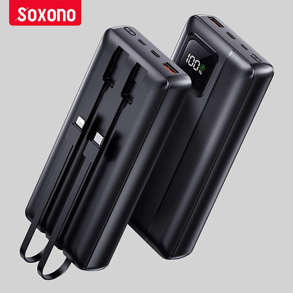 Power Bank 20000mah 22.5w Scp Portable Charger Powerbank 10000 Mah