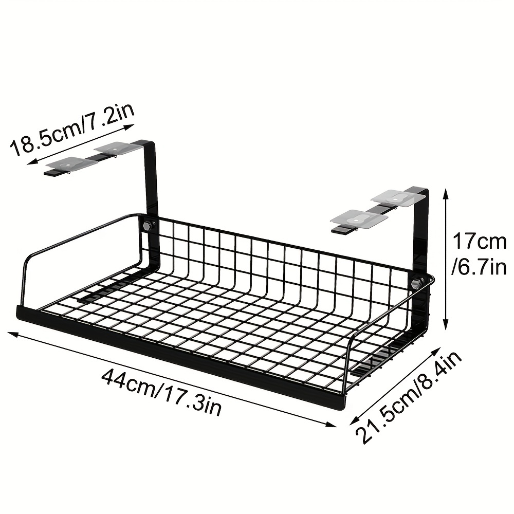 1*Sundries Storage Bracket Home Shelf Wire Cable Organizer Wall